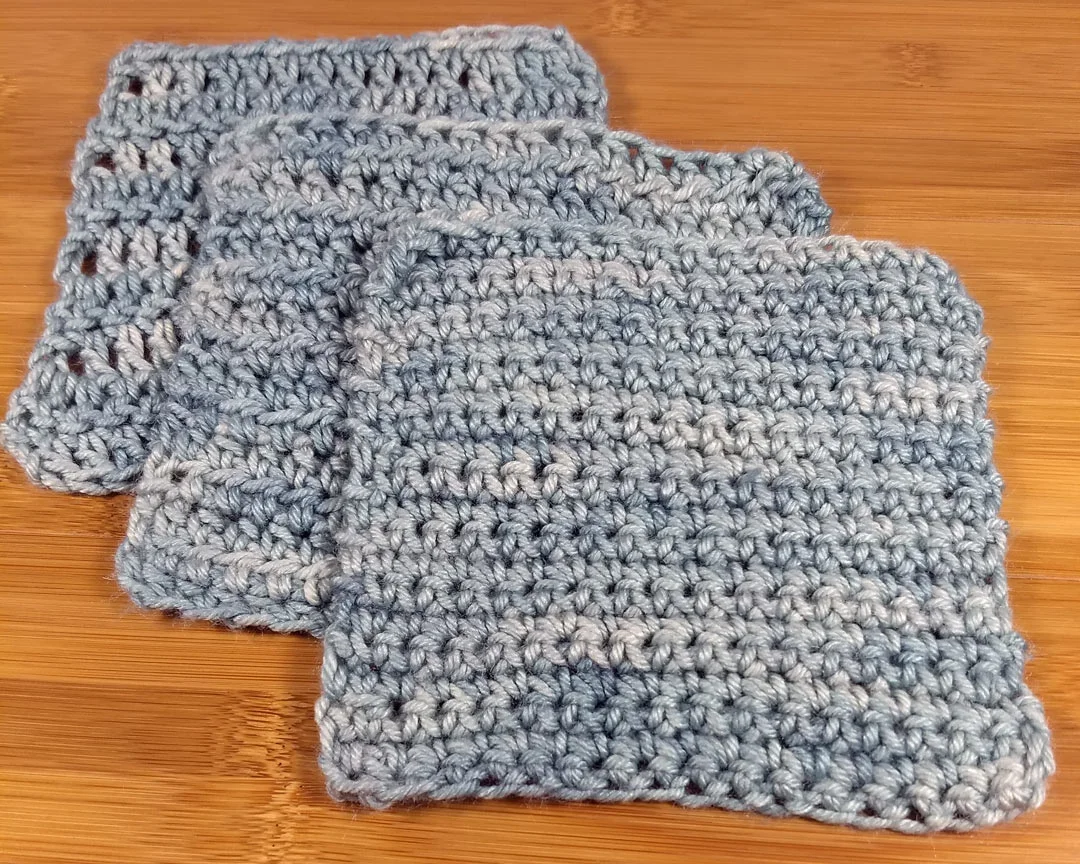 It Could Be Worsted swatches, crochet