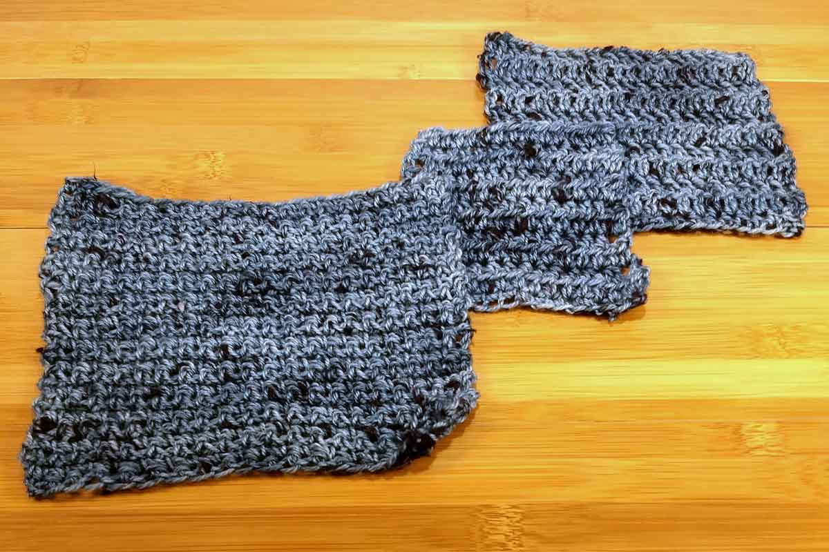 Dottie, crochet swatches
