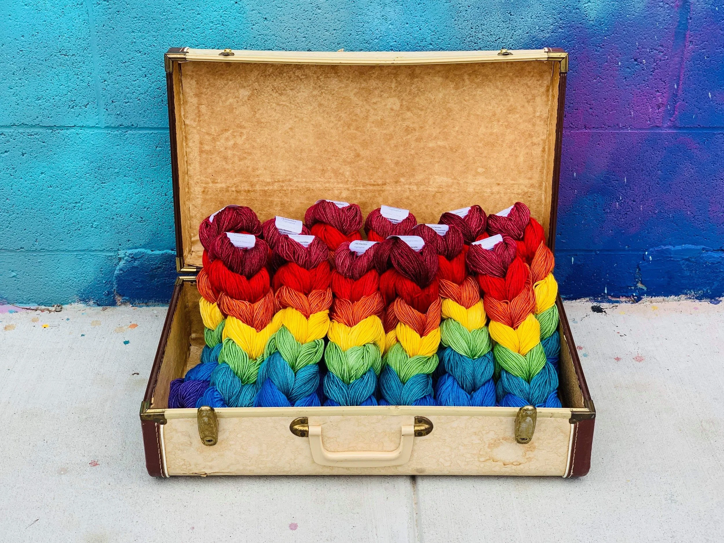 Squishy Skeinettes Chain in Rainbow