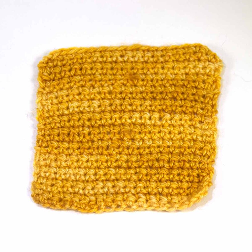 Luster in single crochet