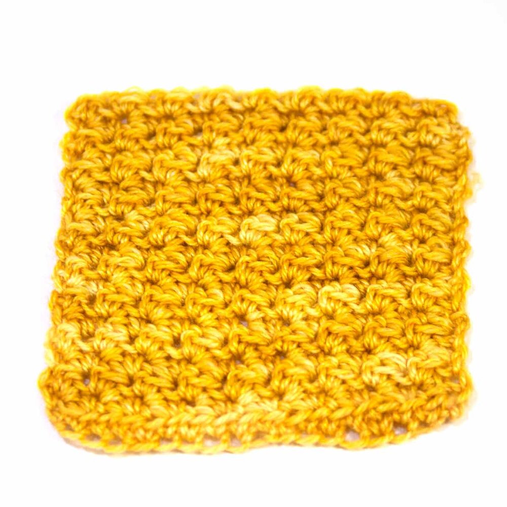 Luster in crochet texture