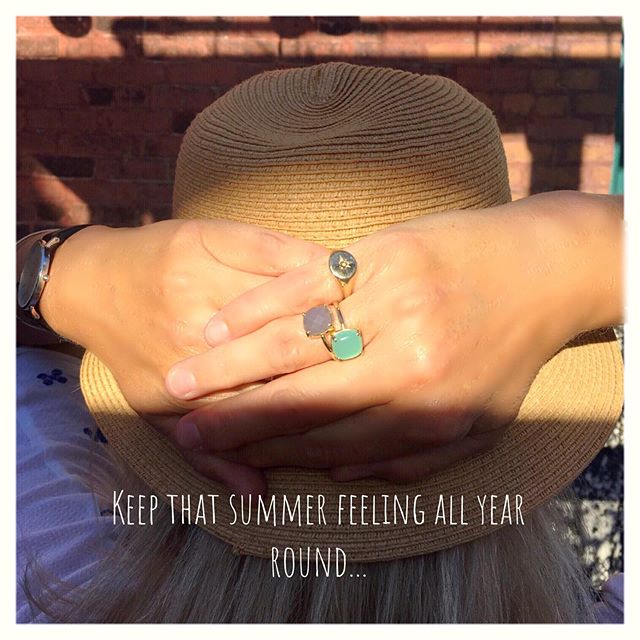 Just a state of mind - Summer finishes when we decide it does... keep that feeling going all year round with the &ldquo;Berlingot&rdquo; rings. Have a wonderful day you all lovely people 😁 🇨🇦 🇫🇷 L&rsquo;&eacute;t&eacute;... un &eacute;tat d&rsqu
