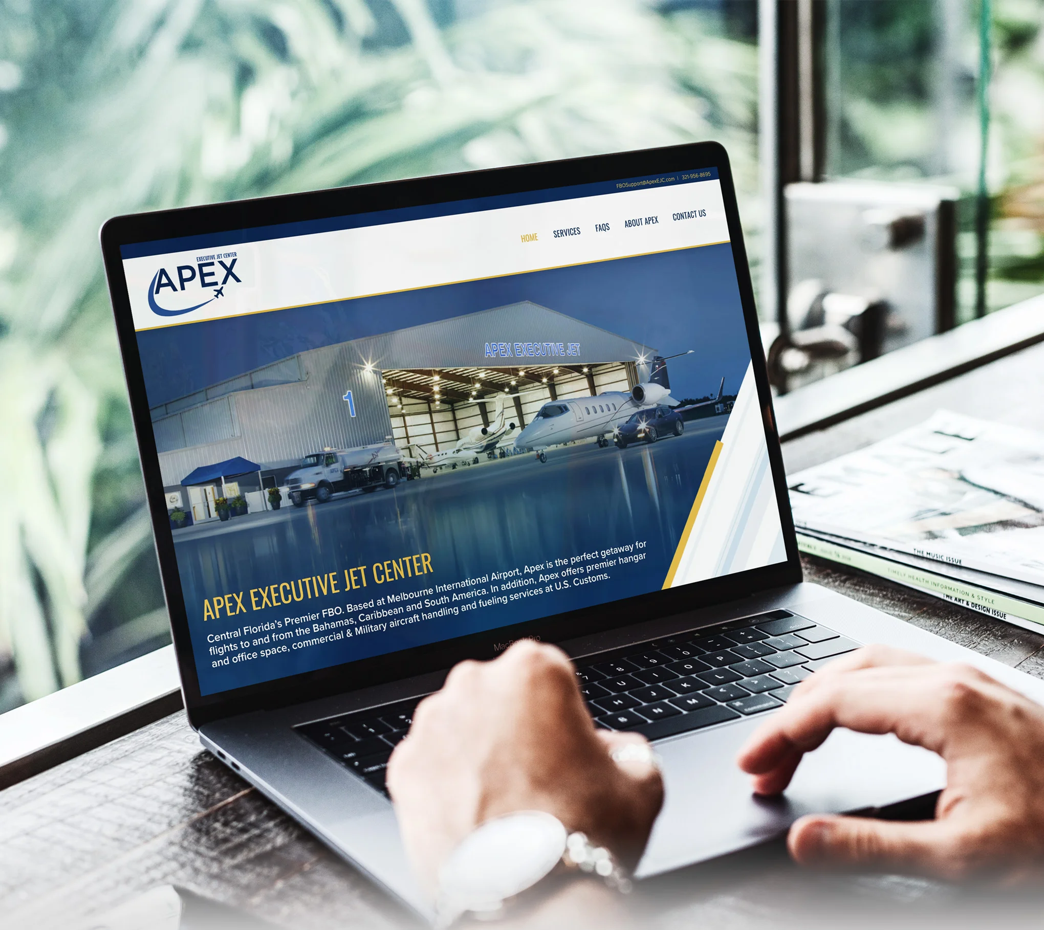 Squarespace Website for Private Jet Service