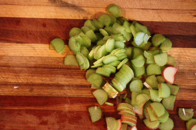 Rhubarb on the Chopping Block