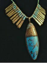 An example of Faux Turquoise by Debi Drew which will be the demo on Friday, November 14th from 6-9pm at Womancraft Gifts