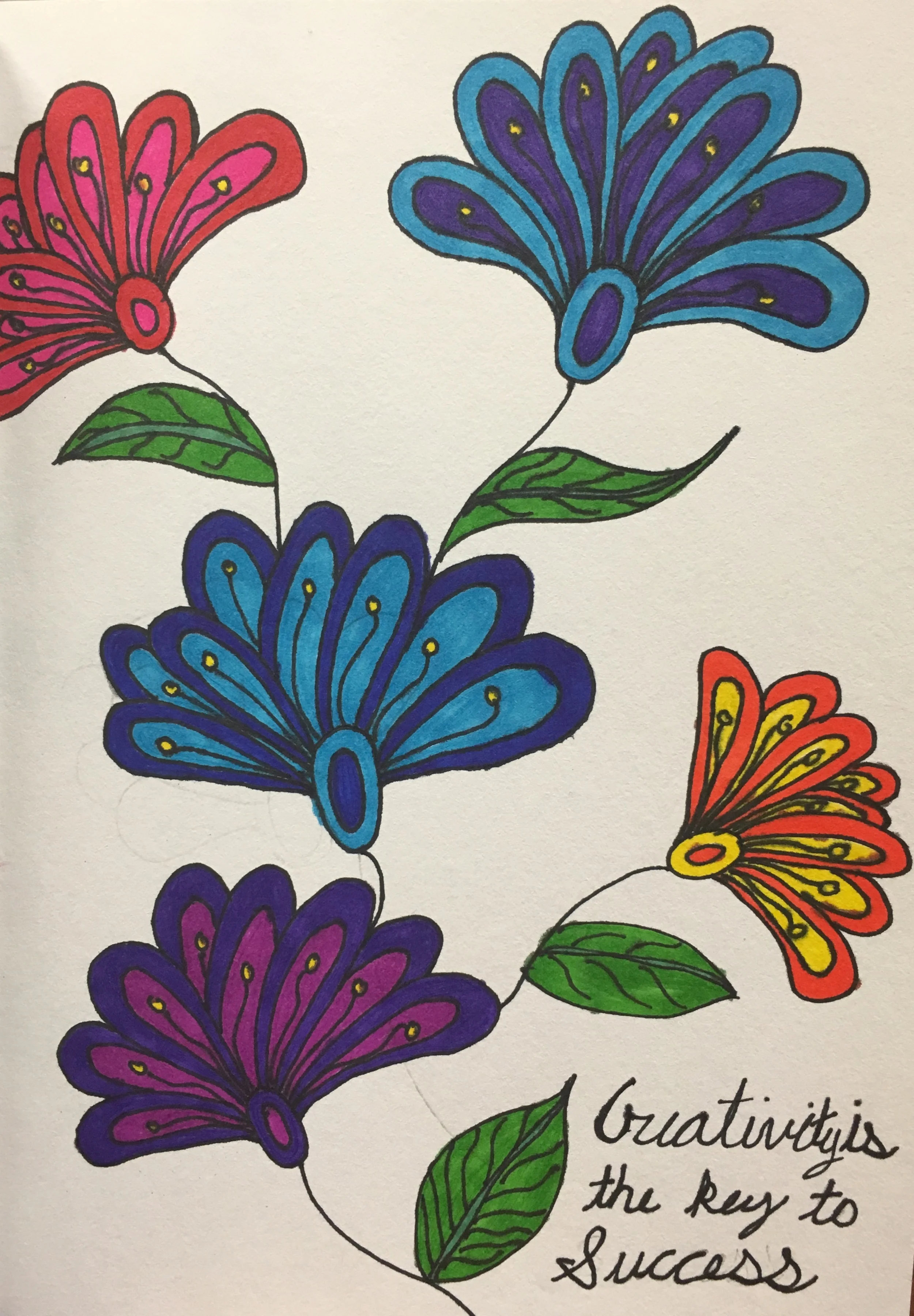 "Creativity is the key to success" by Dacy Poe
