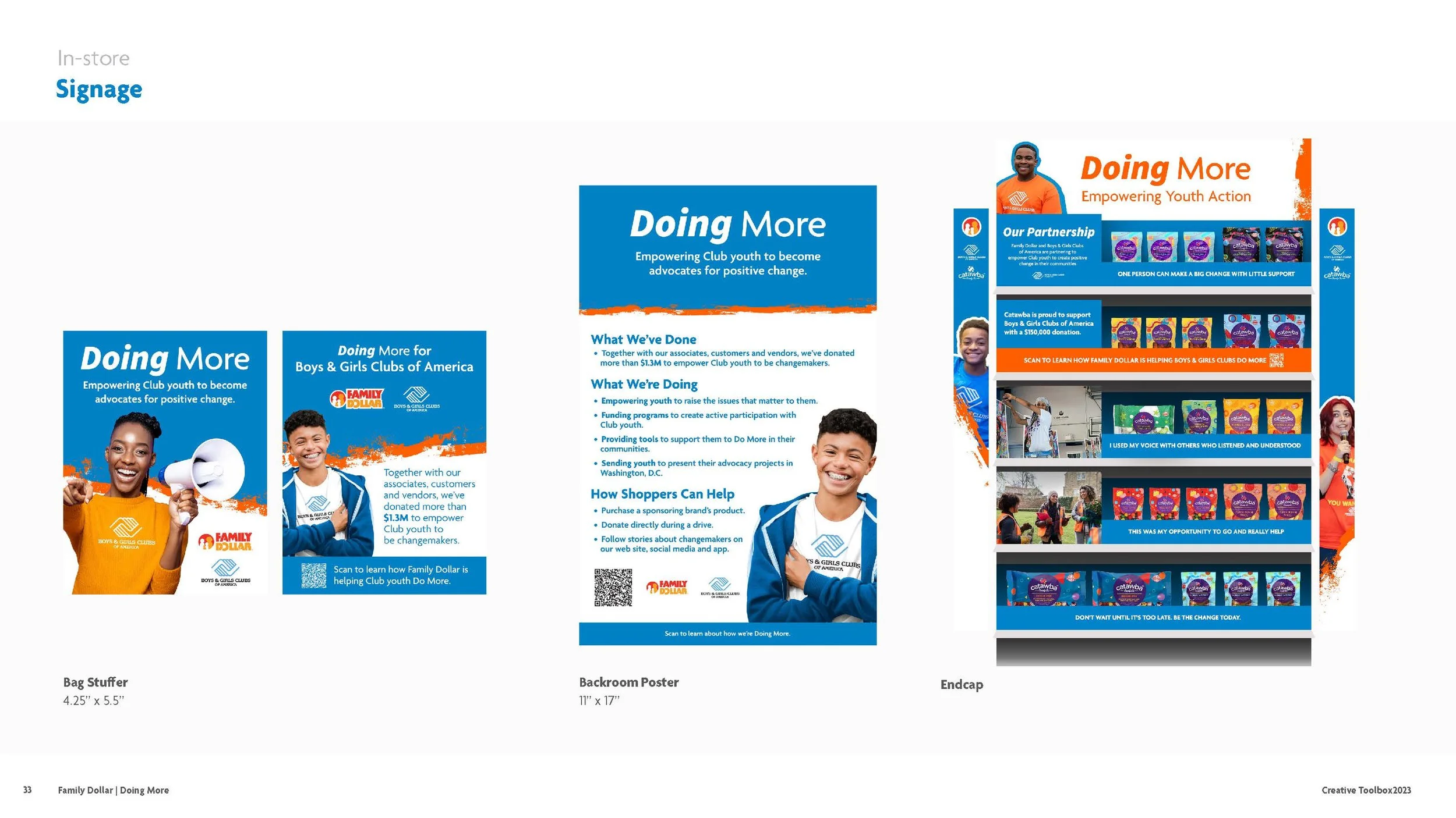 In-store design examples