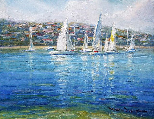 SAILING - MIDDLE HARBOUR
Oil on Board // 37 x 29cm
www.nealejoseph.com
.
.
.
#artistsoninstagram #sailing #sails #sail #boat #boats #sydney #middleharbour #nealejoseph #pleinair #oil #oilpainting #oilonboard #palette #harbour #fineart #collectableart #art #artist #artgallery #painting