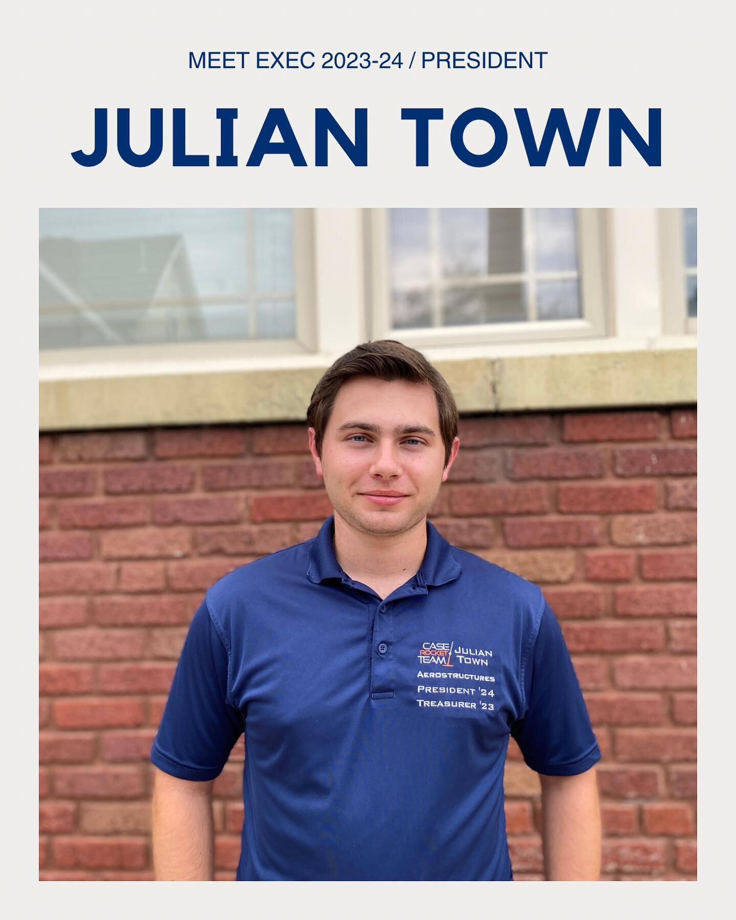 Case Rocket Team is thrilled to announce our 2023-24 Executive Committee, starting with our president, Julian Town! 

A junior with prior executive experience, Julian made his mark as the 2022-23 Aerostructures Lead and is now taking CRT to the next 