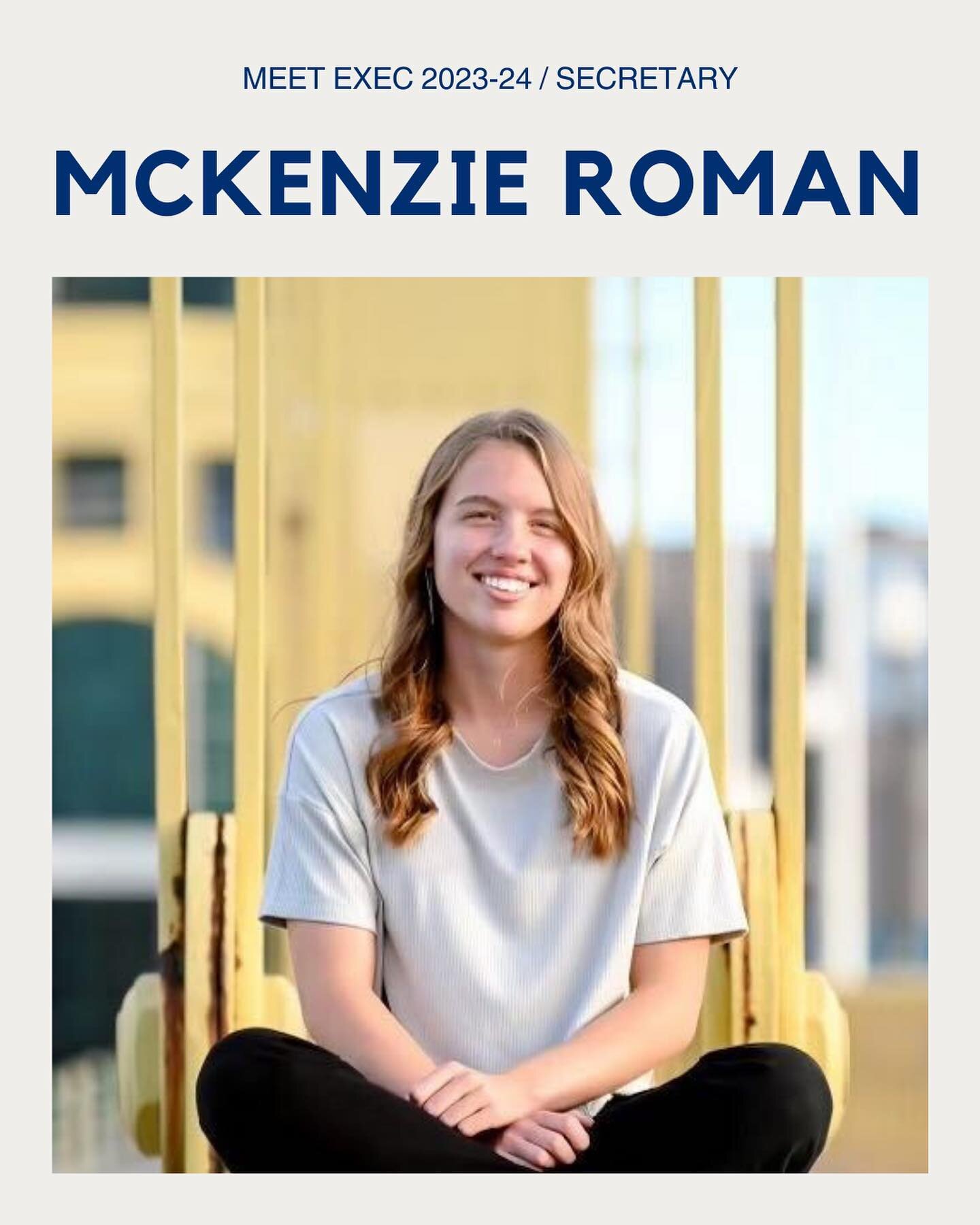 Next on this year&rsquo;s Exec, we have our secretary, McKenzie Roman! 

As a vital part of our payload subsystem, McKenzie has great rocketry aspirations, and brings that drive to her secretary position this year. 

#caserocketteam #crt #cwru #rocke
