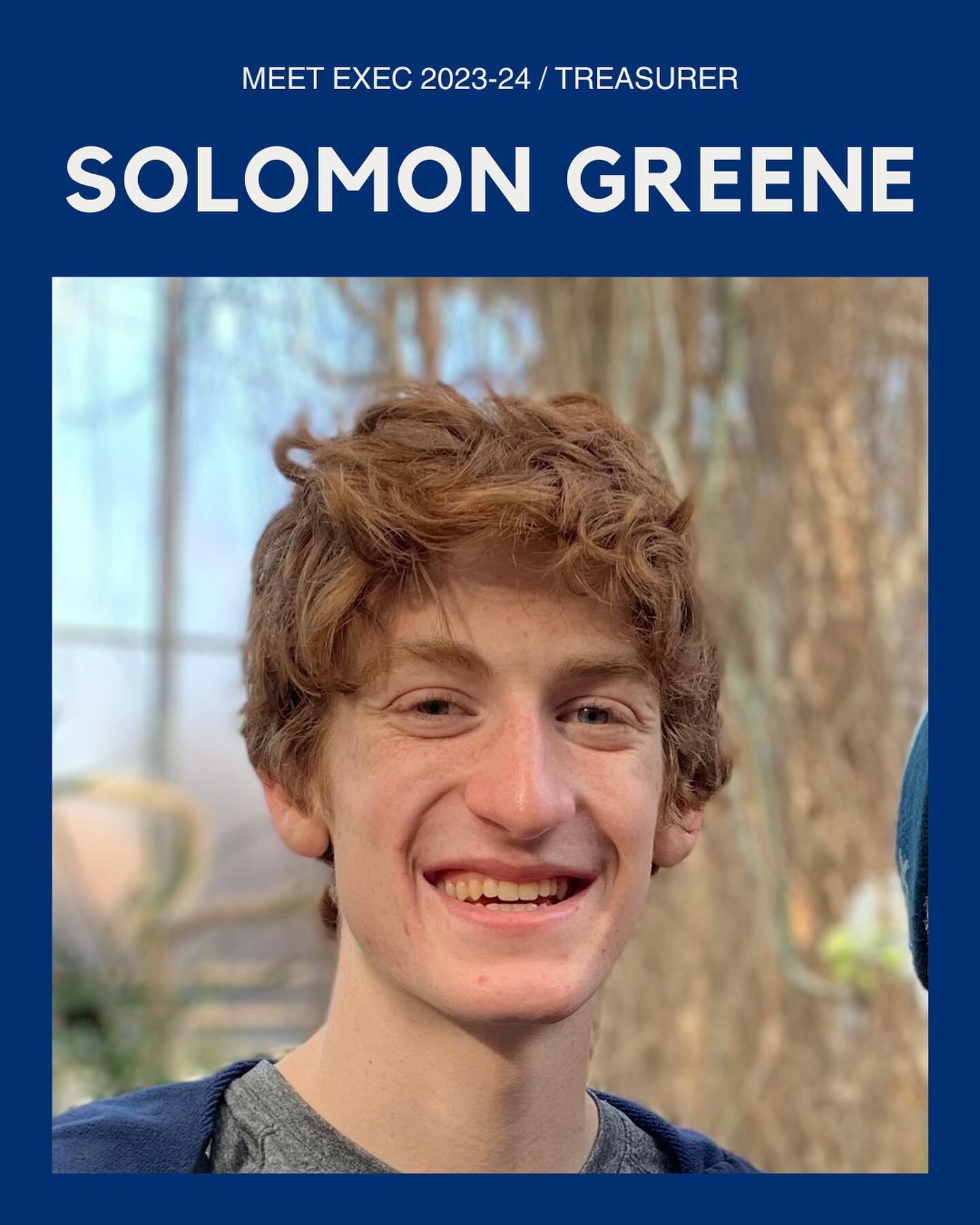 Starting this school year off strong with more of our Exec! We&rsquo;re so happy to be featuring our Treasurer, Solomon Greene 

Heavily involved in our Avionics subsystem last year, Solomon brings enthusiasm to an integral position on the committee.