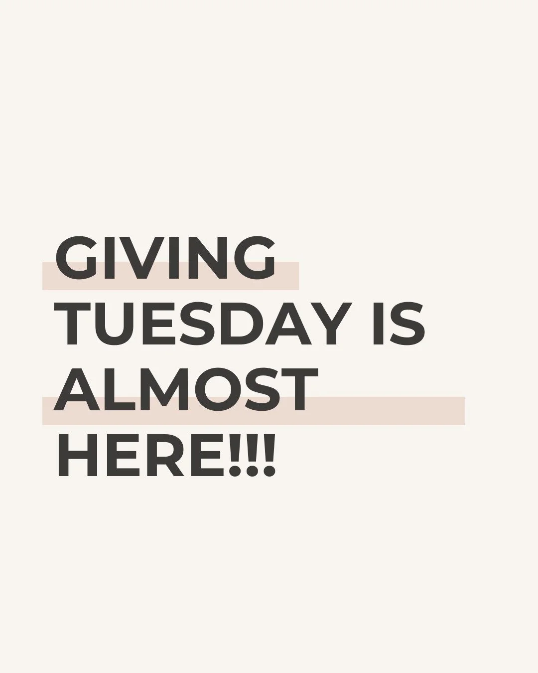 Giving Tuesday is next Tuesday (December 2nd)! This is an extremely important event that helps fund all of the amazing projects that we do over the course of the year. If you would like to see more about all of the incredible projects we do, there is
