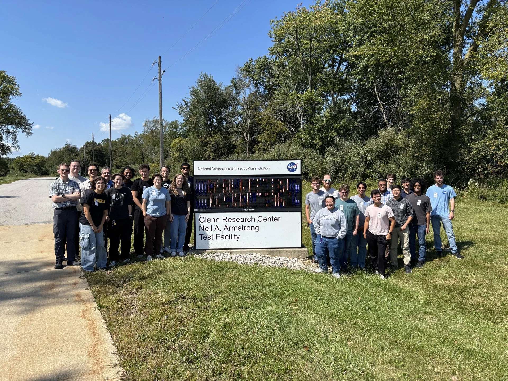 This week we had the privilege of visiting the NASA Armstrong Test Facility in Sandusky, Ohio. We got to see the largest vacuum chamber in the world, a room capable of getting to 163 decibels, a high altitude chamber, and much more. We are extremely 