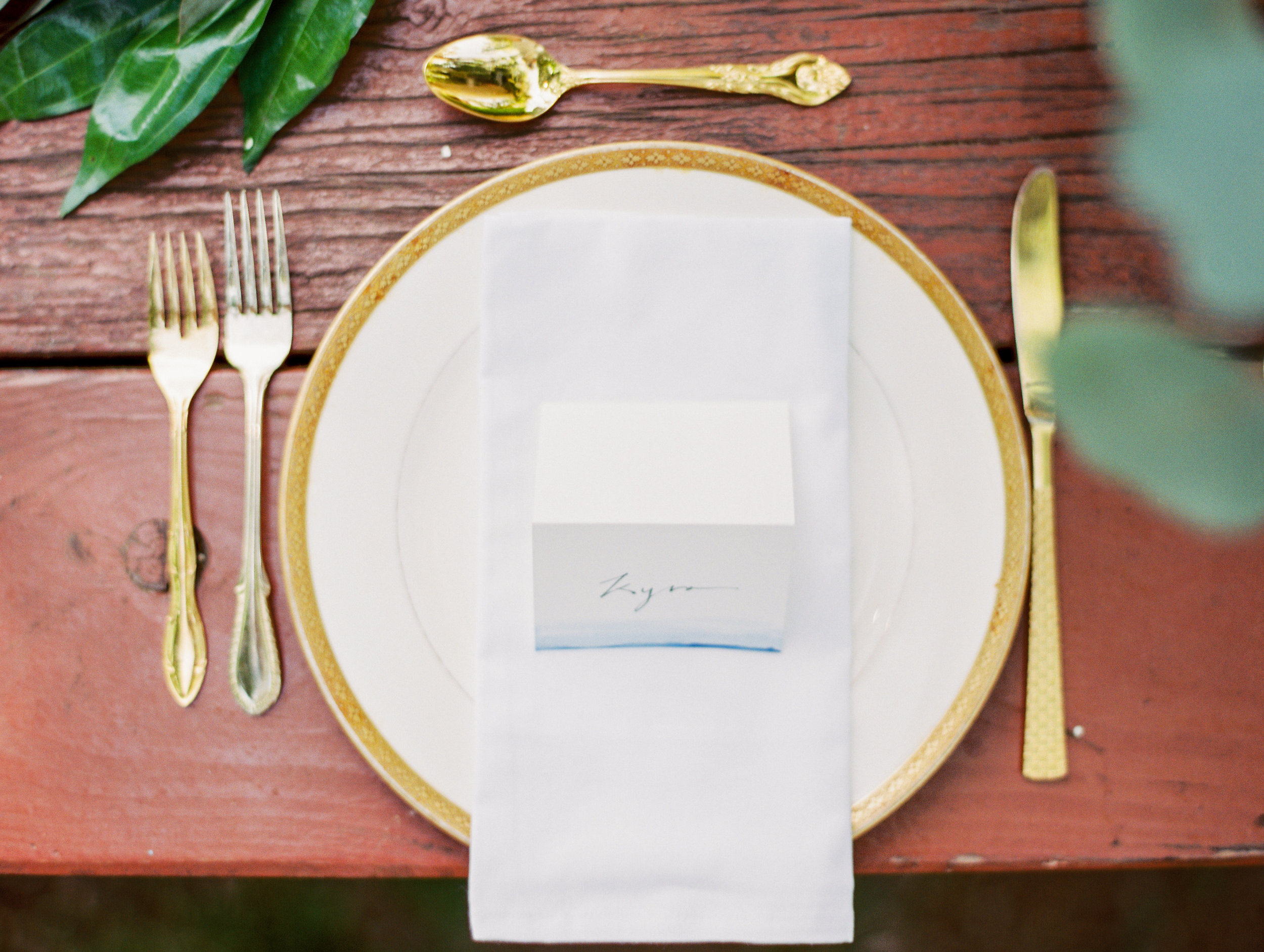 Gold Place Setting