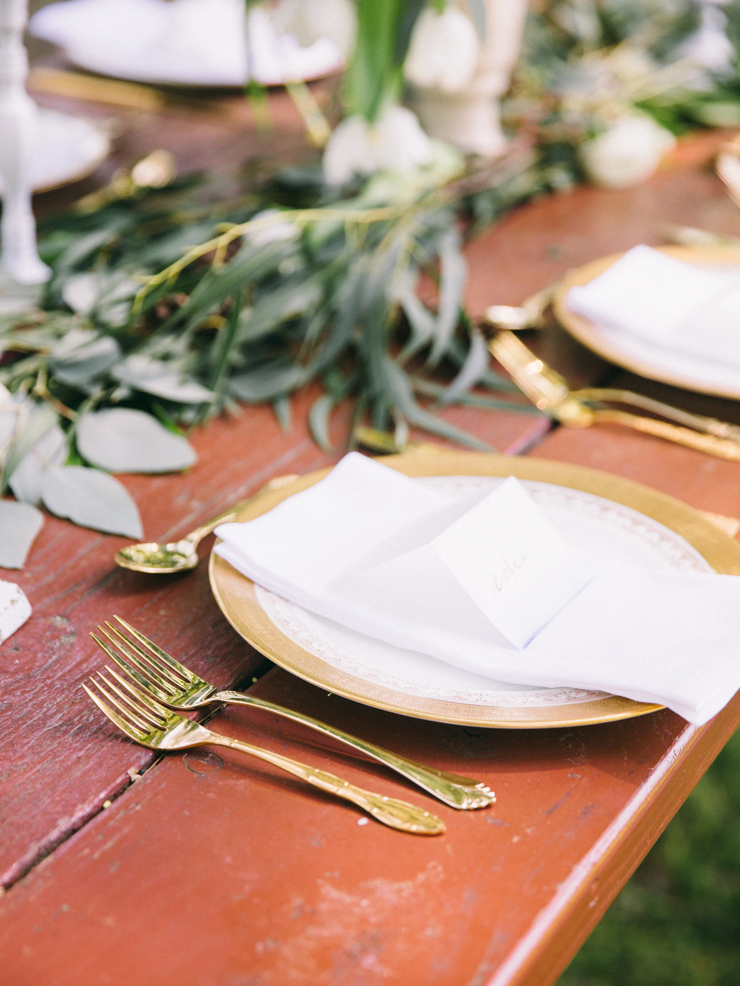 Gold Place Setting