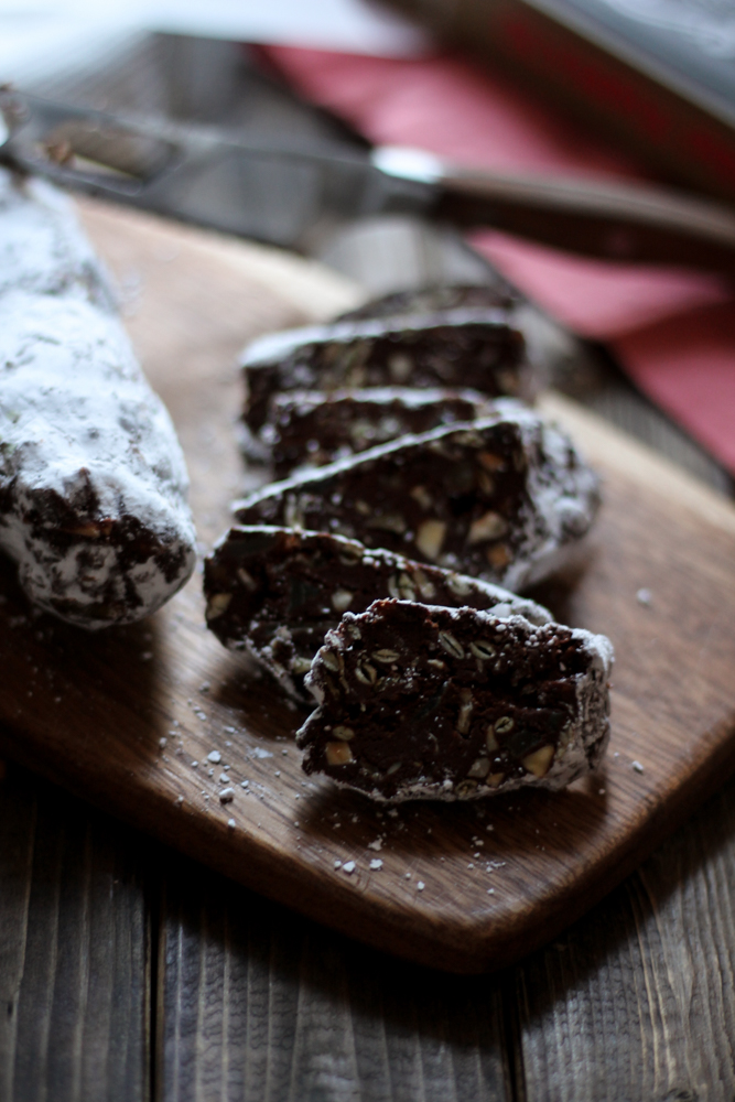 Chocolate Salami from Olympic Provisions {Pedantic Foodie}