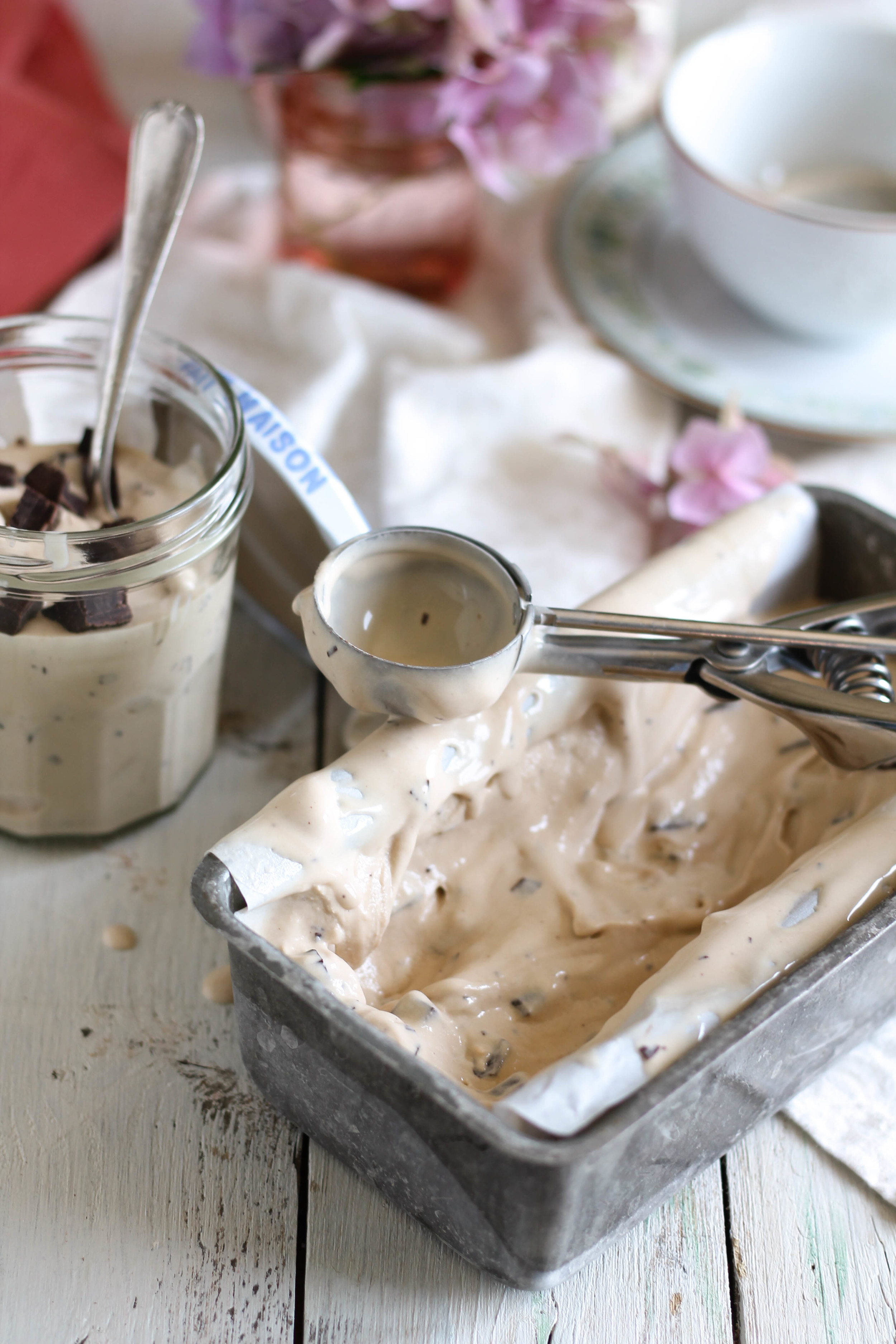 Earl Grey Dark Chocolate Chip Ice Cream {Pedantic Foodie}