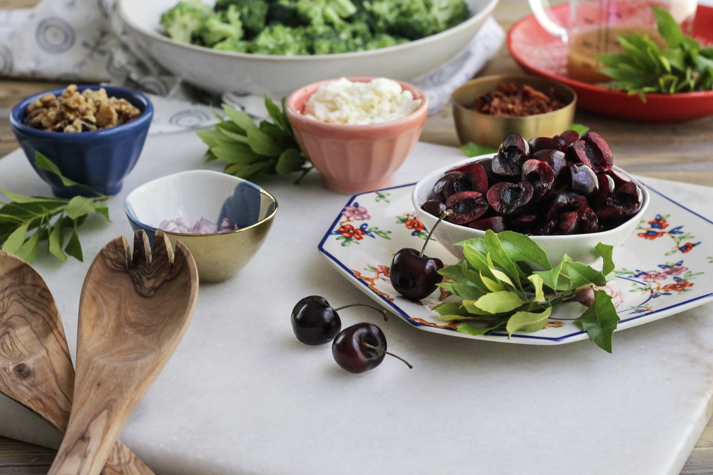 Black Cherry Broccoli Salad With Sweet Bacon Vinaigrette