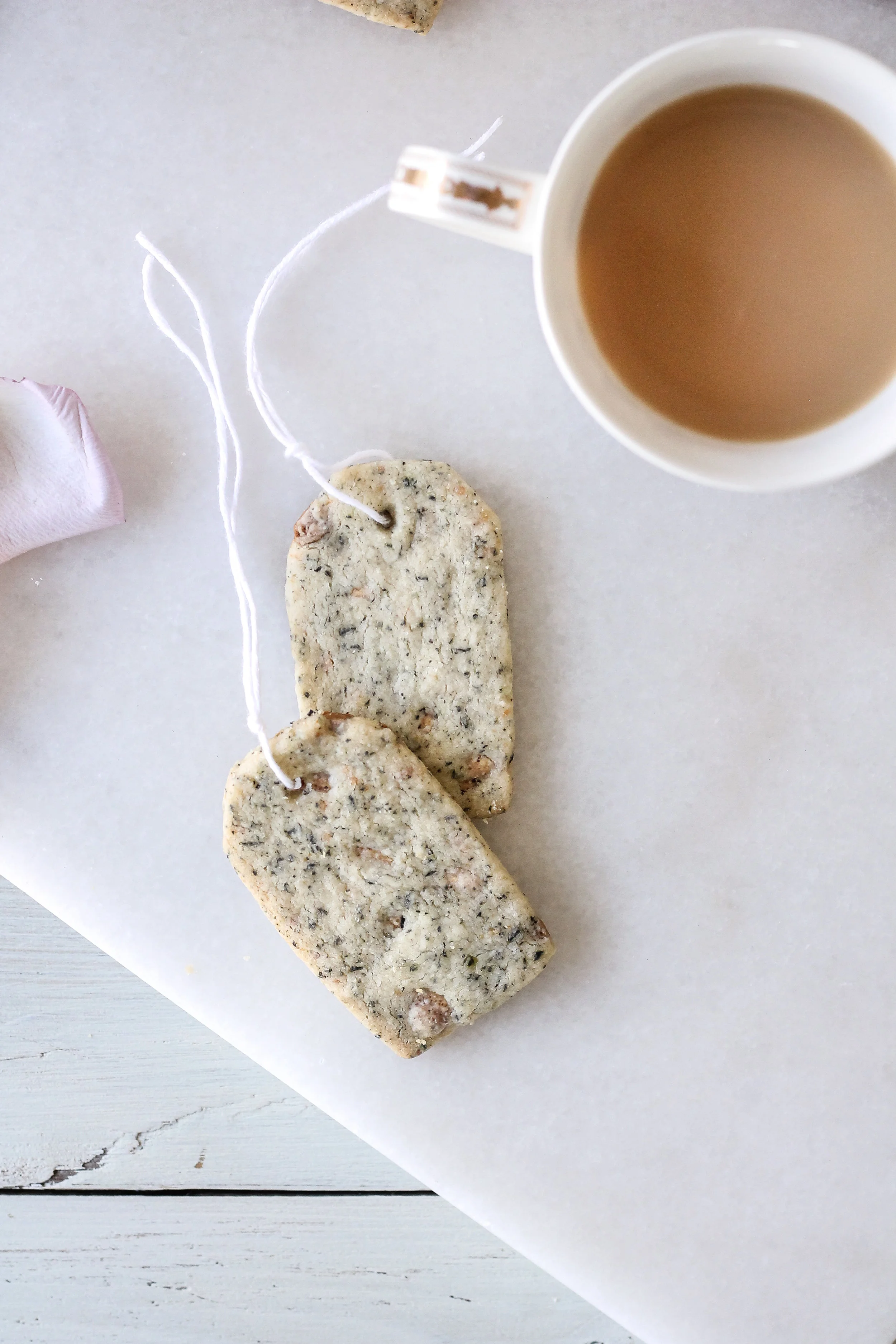 White Chocolate & Earl Grey Shortbread Cookies — Plate Fete