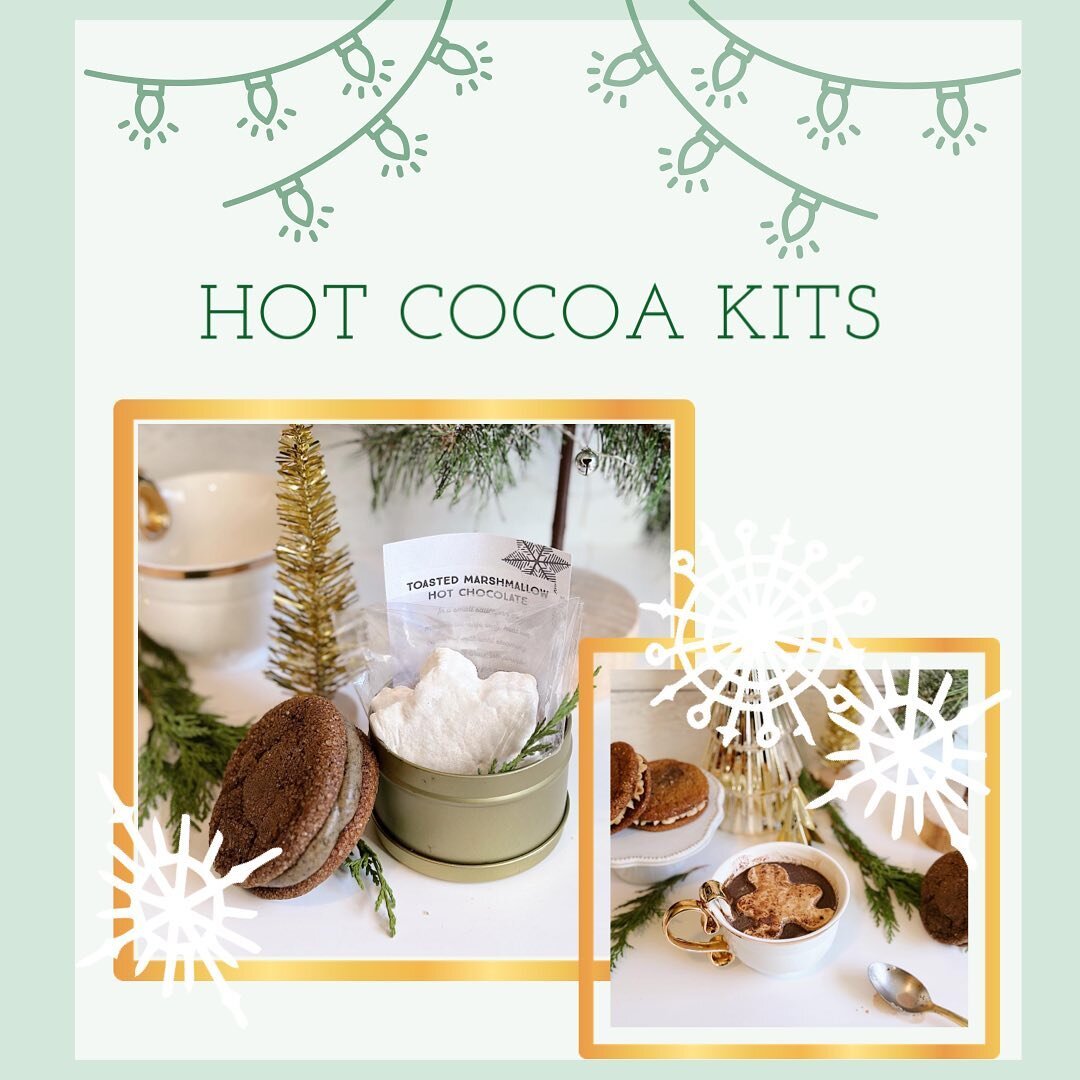 Order one of my Toasted Marshmallow or Spiced Gingerbread Hot Cocoa Kits today! Pick up is 12/8-12/16!