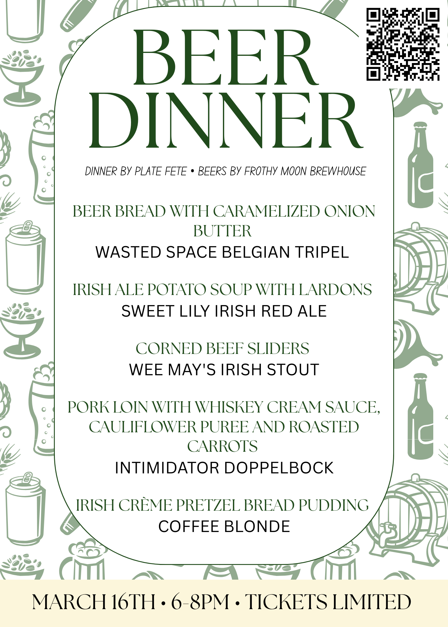 Irish Beer Dinner