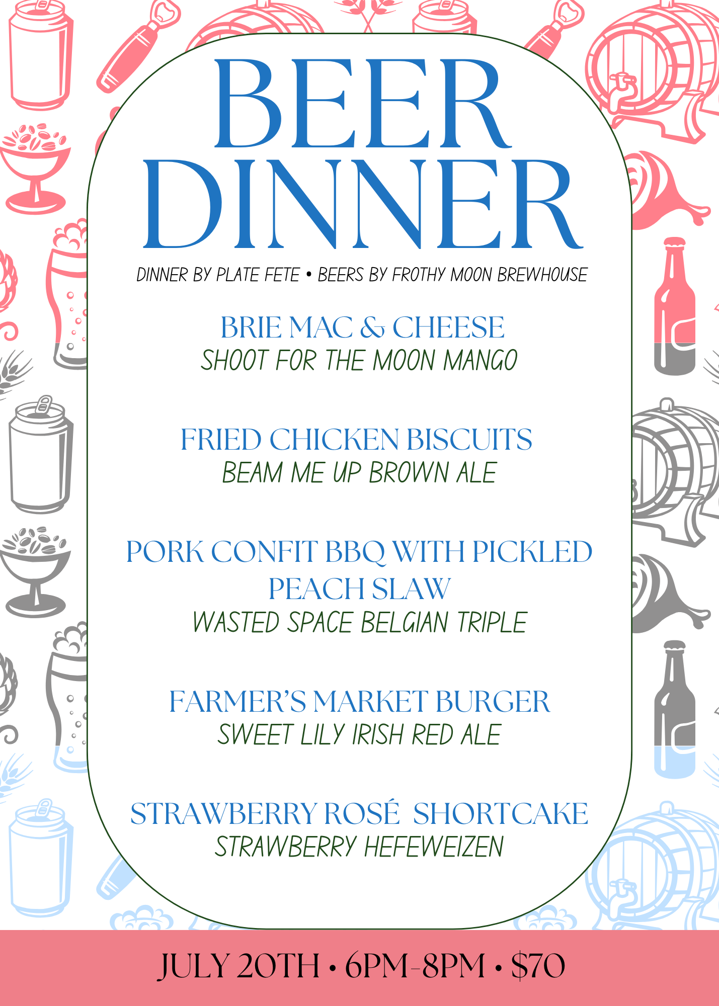 July Beer Dinner