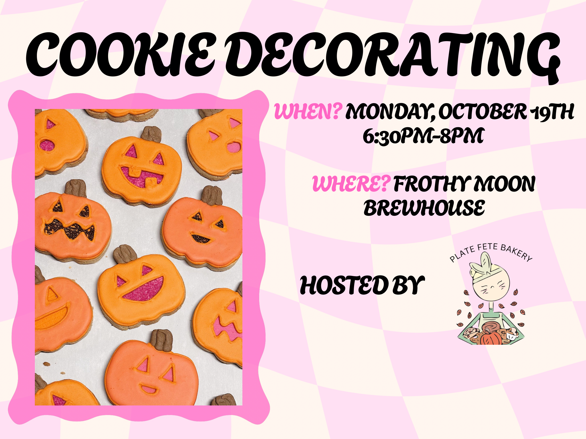 Cookie Decorating with Plate Fete