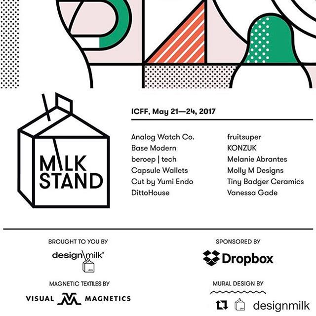 #Repost @designmilk with @repostapp
・・・
​​Have you marked your calendars yet? The #DMMilkStand will be returning to this year&rsquo;s @icff_nyc from May 21-24th! If you need your fix of #moderndesign, our booth #105 is the best place to get it. Speci