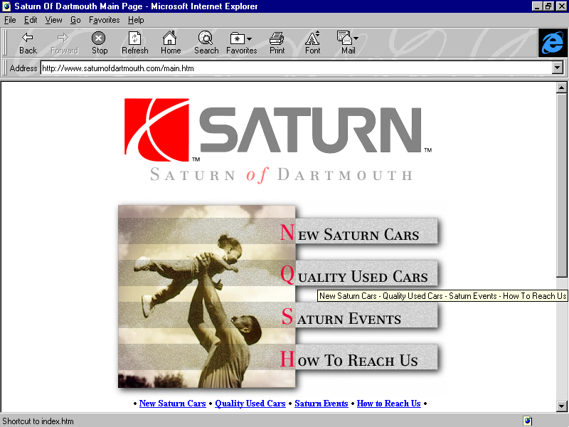 Saturn of Dartmouth - circa 1998
