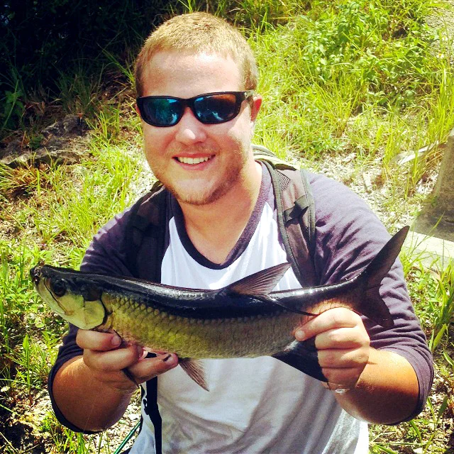 Trey Dyer with a Central Florida juvenile tarpon