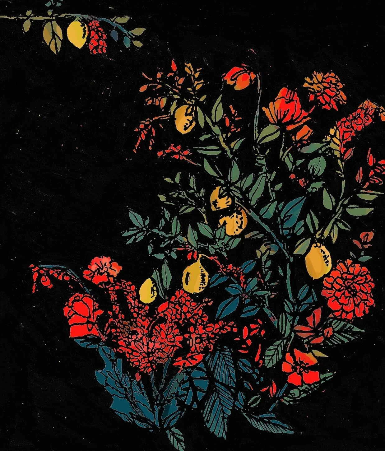 I took an old ink drawing and decided to color it. Let me know what you think!