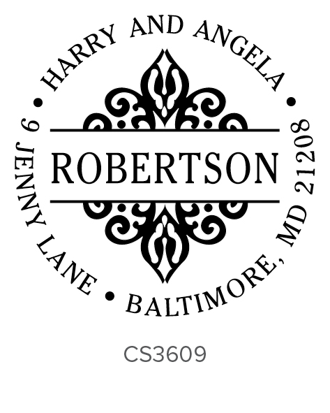 Self-Inking Personalized Topiary Design Address Stamp - CS3247 - Three  Designing Women