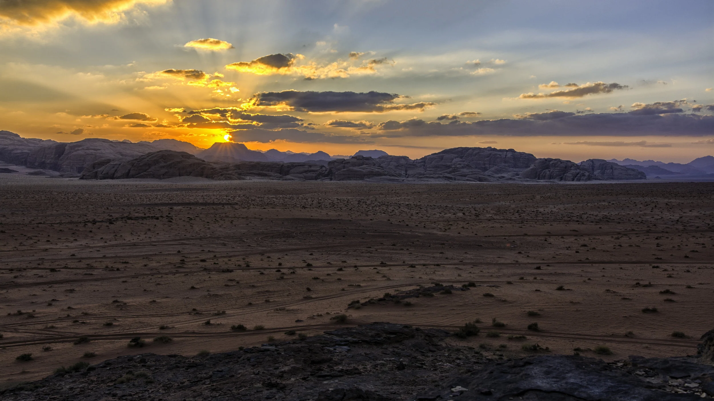 Sunset in Wadi Rum