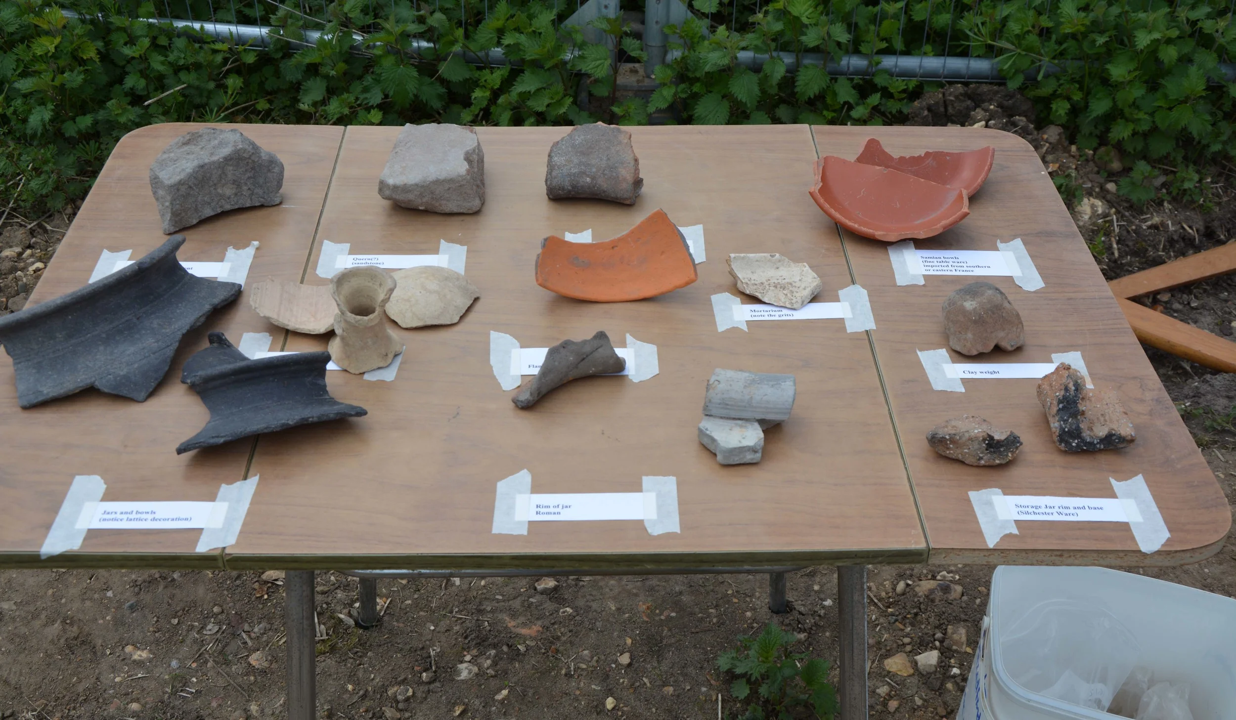 Some Iron Age & Roman pottery