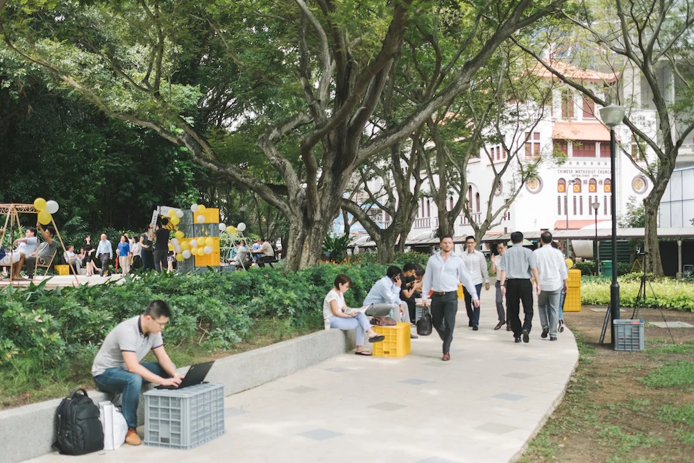Could we introduce some furnitures to make the park better?