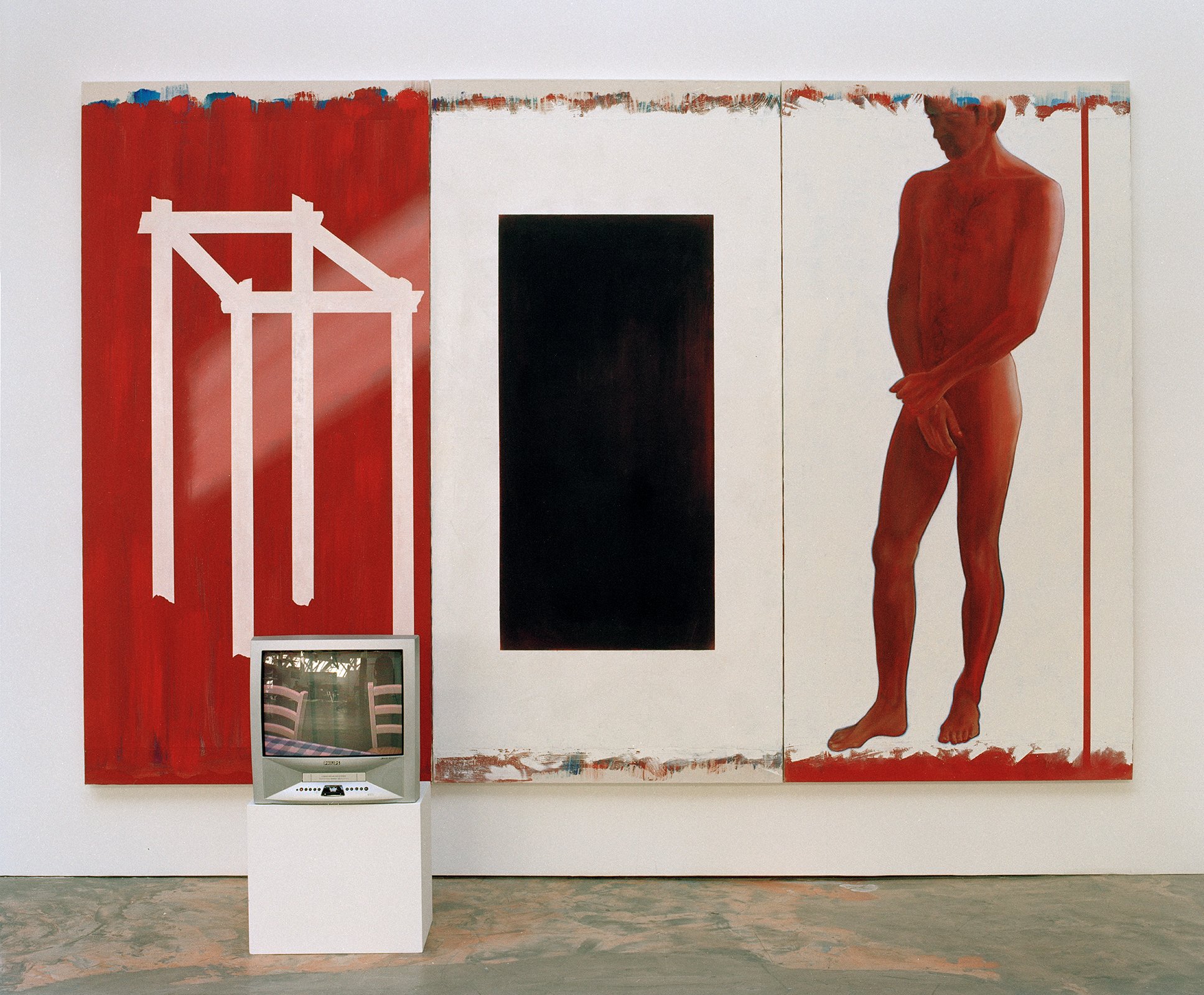 Large Standing Figures & Abstract Panels Exhibited - I