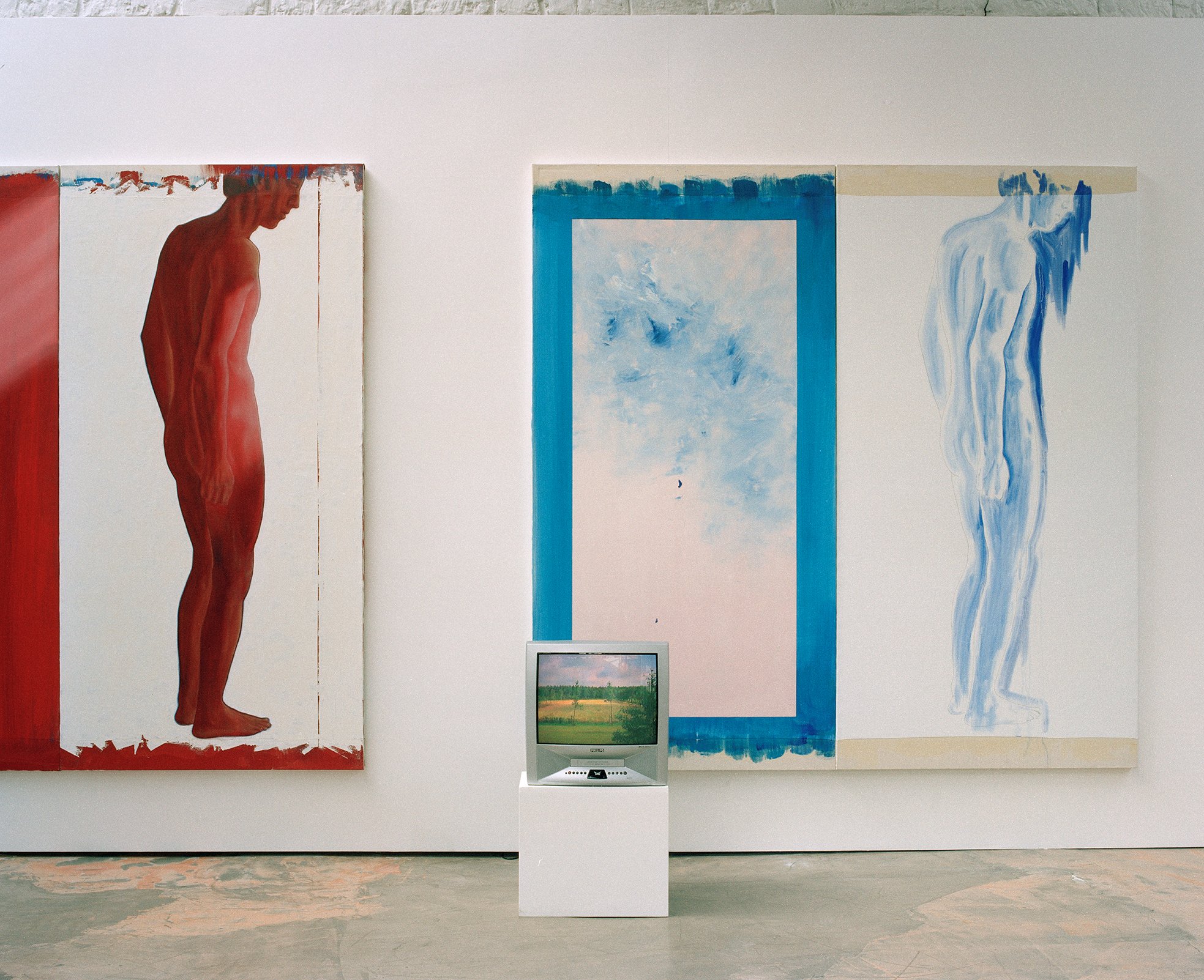 Large Standing Figures & Abstract Panels Exhibited - II