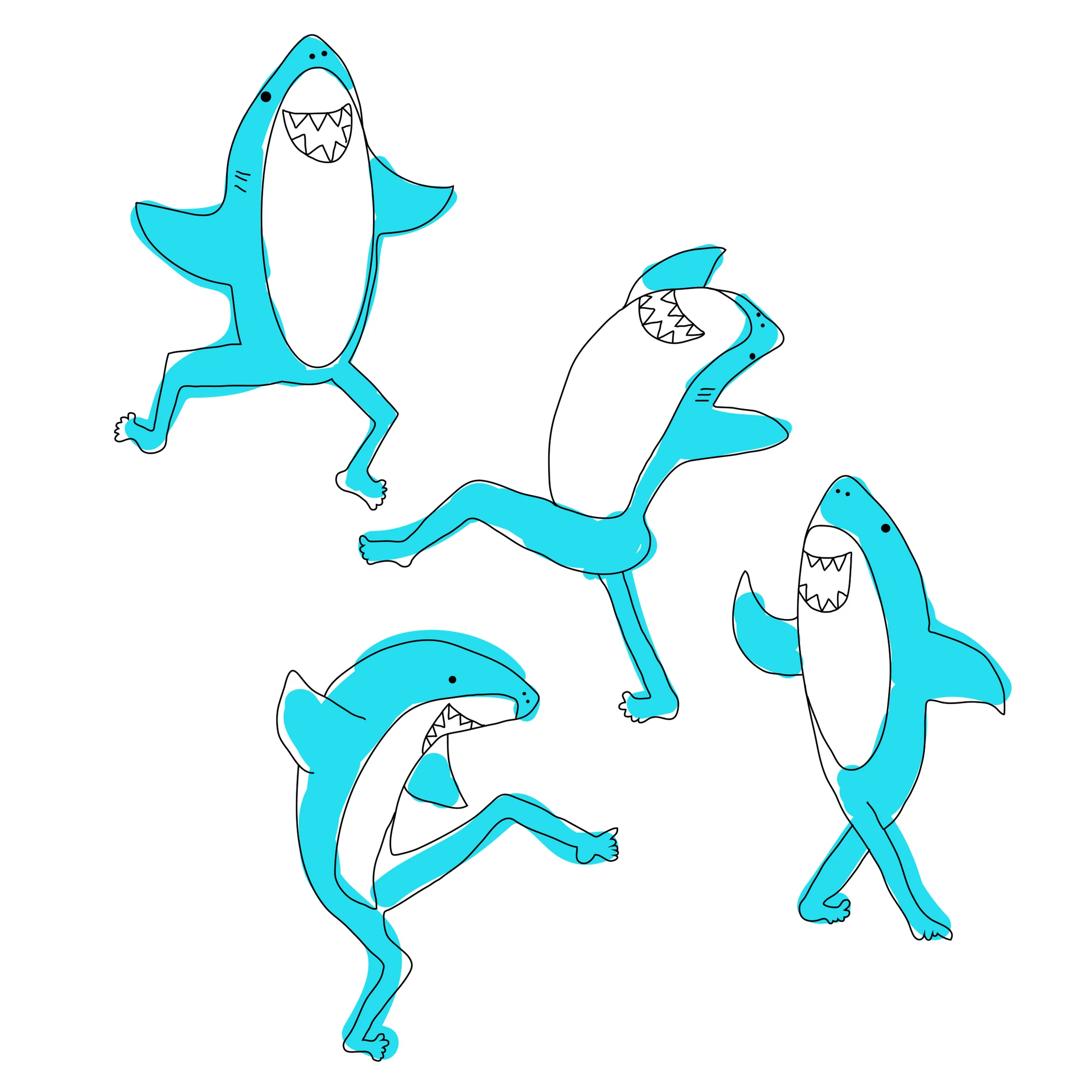 Dancing Sharks