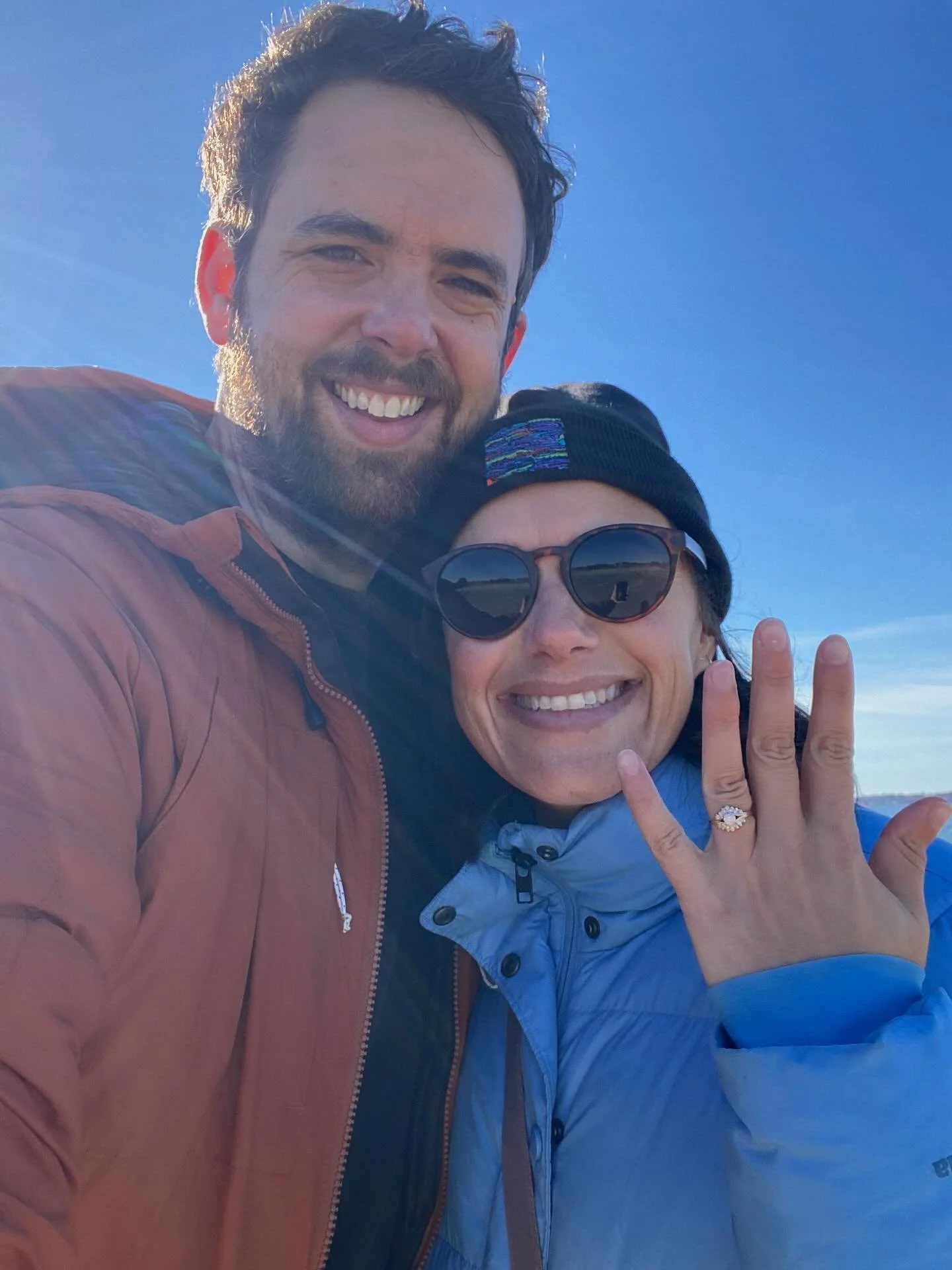 I said &lsquo;OMG OMG OMG YES!&rsquo; A perfect morning on the beach 💙💍 🌊 #iloveben
