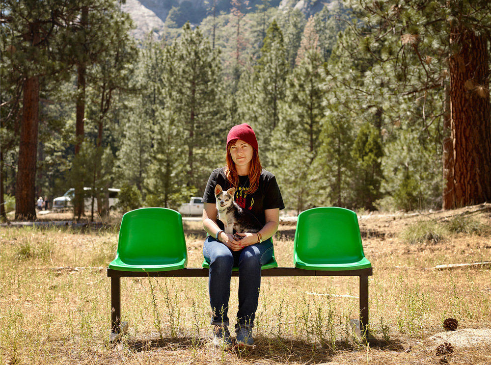   Cassie Thistle, 29, Yosemite National Park, from the series 'Ages of Us' by Dylan Collard. "Cassie was travelling with her family and we met her, her brother Luke and her mom at a picnic area just off the main road. Much friendlier than her Chawawa