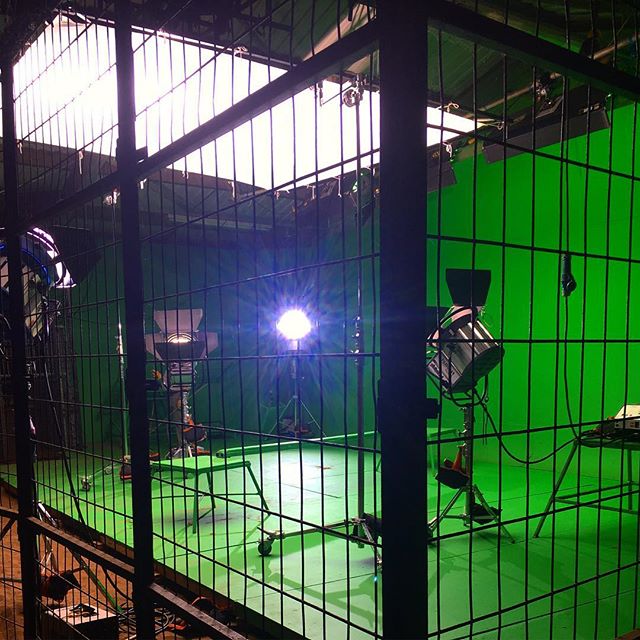 Caged!  We love challenging shoot locations!