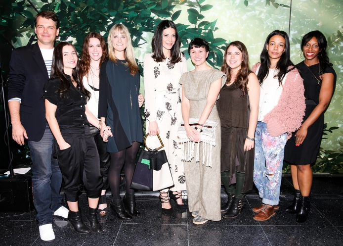 The finalists from L to R: Amour Vert, K/ller Collection, Reformation, yours truly, Laura Seigel, Brother Vellies and Andrea from Lexus.&nbsp;