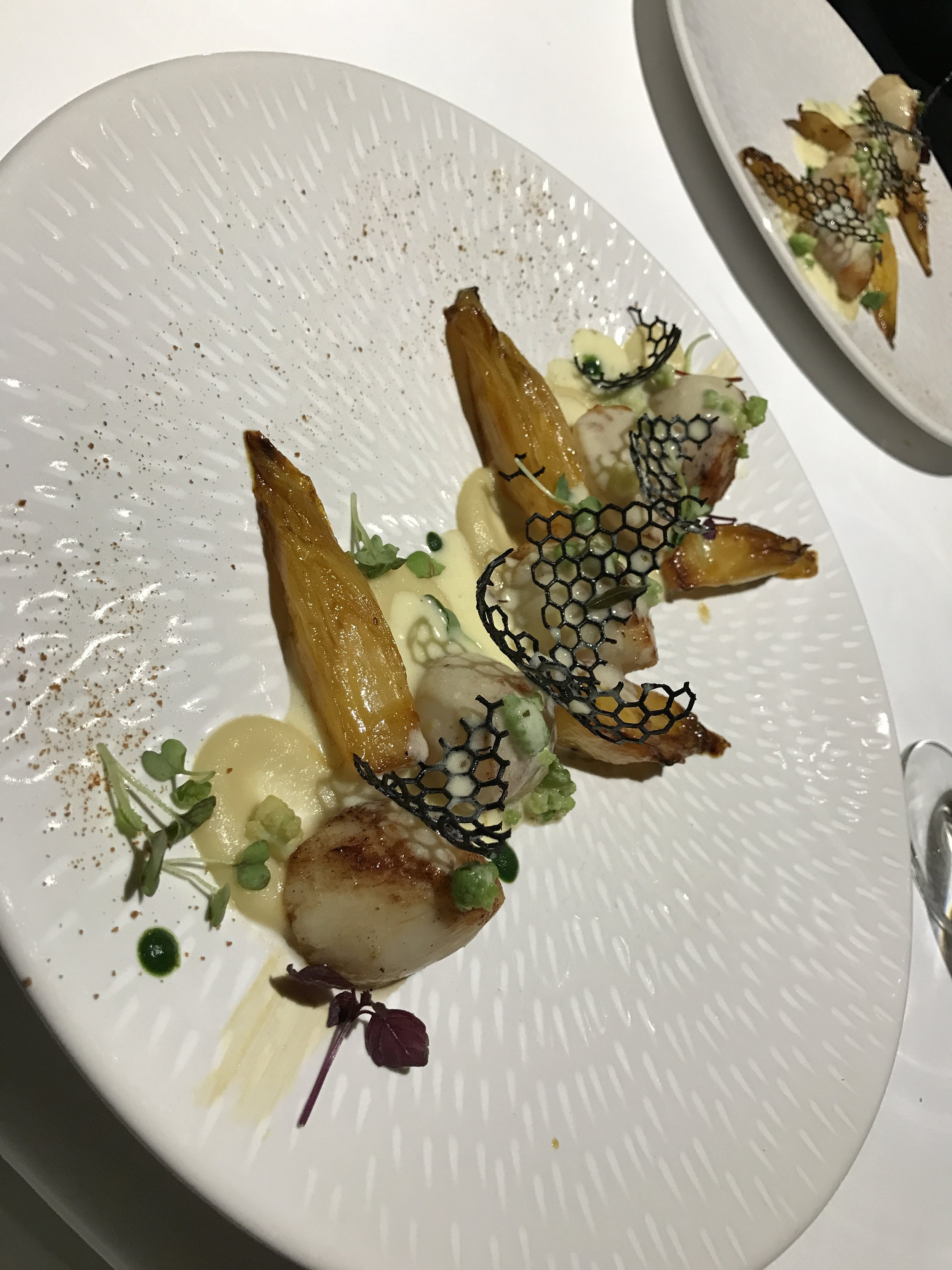 Scallops at la Cadene