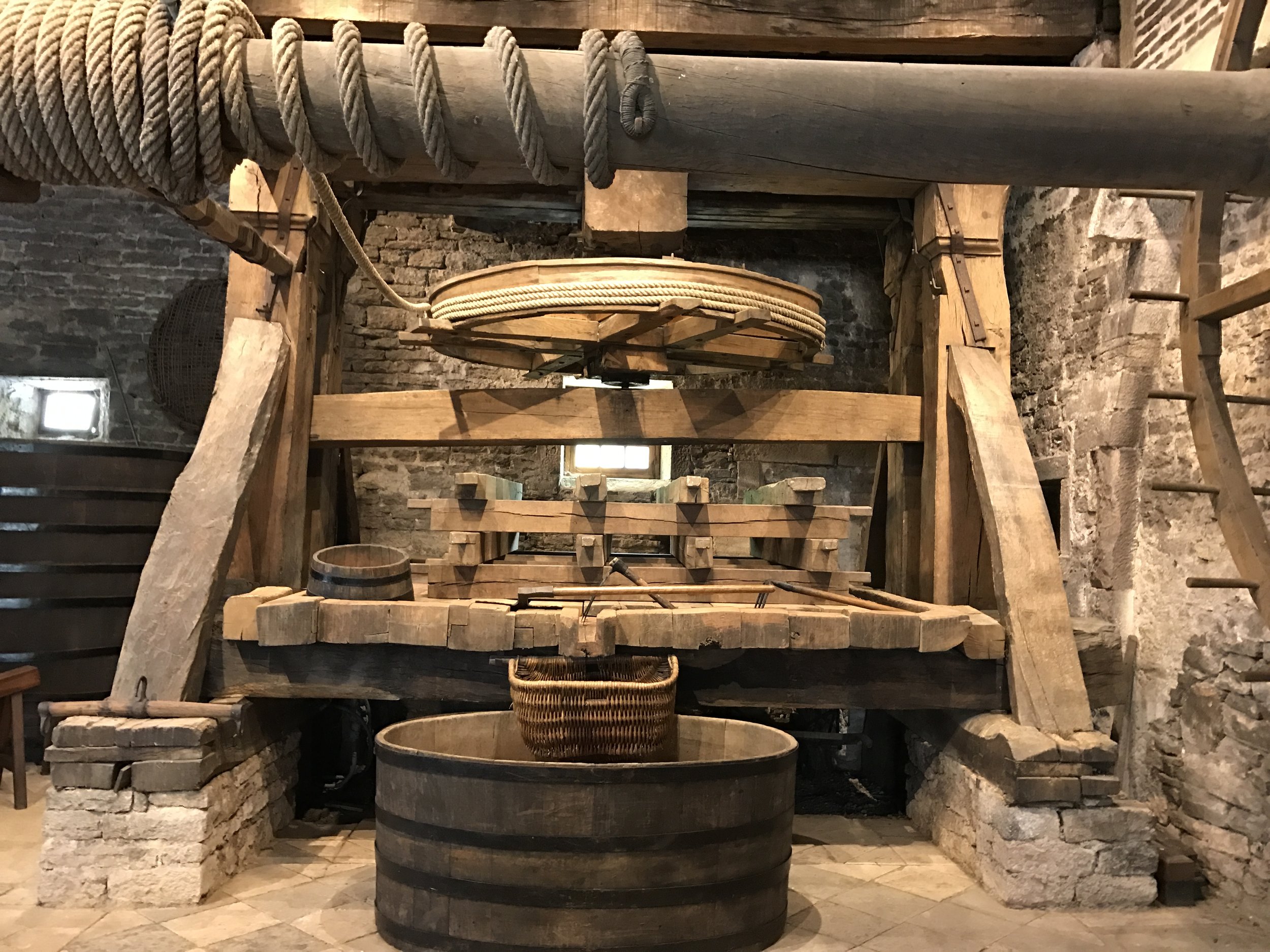 The monk's press at Maison Joseph Drouhin in Beaune