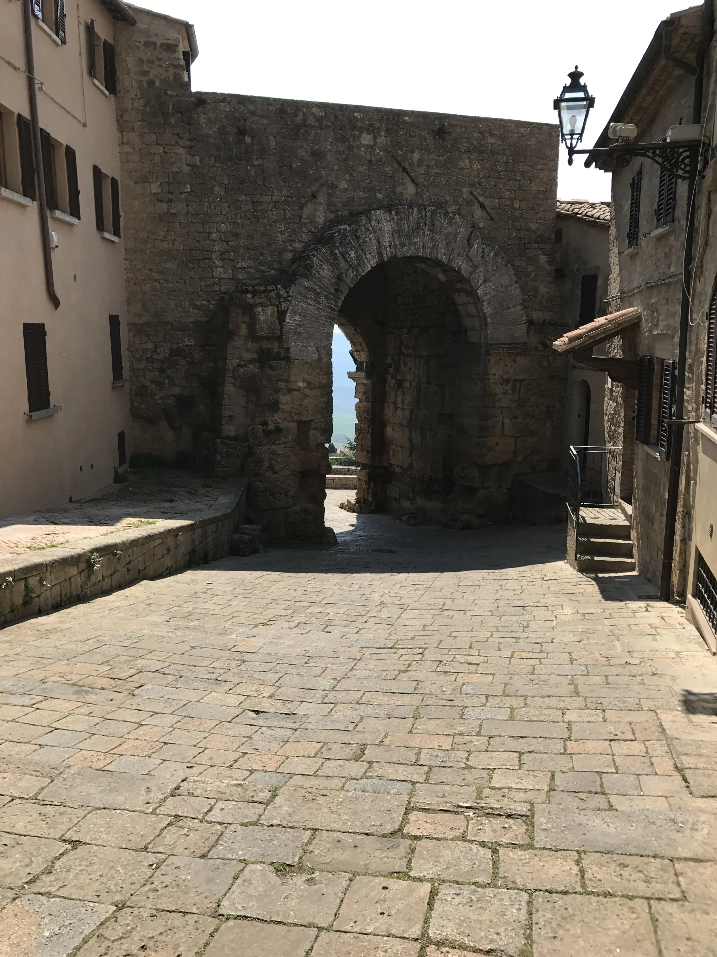 The Etruscan gate in Volterra