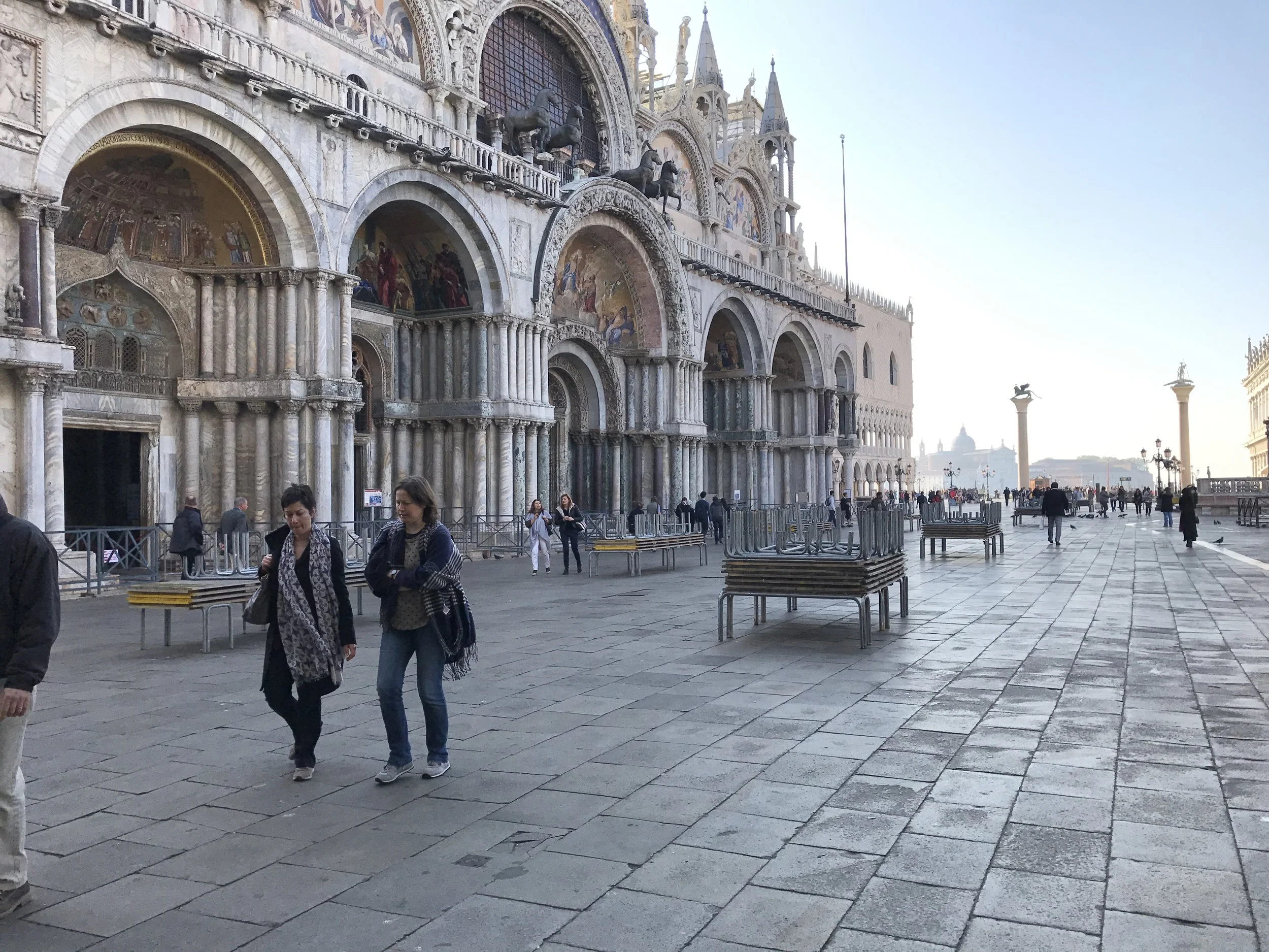 Piazza San Marco early morning. This place is packed elbow to elbow within a couple of hours.