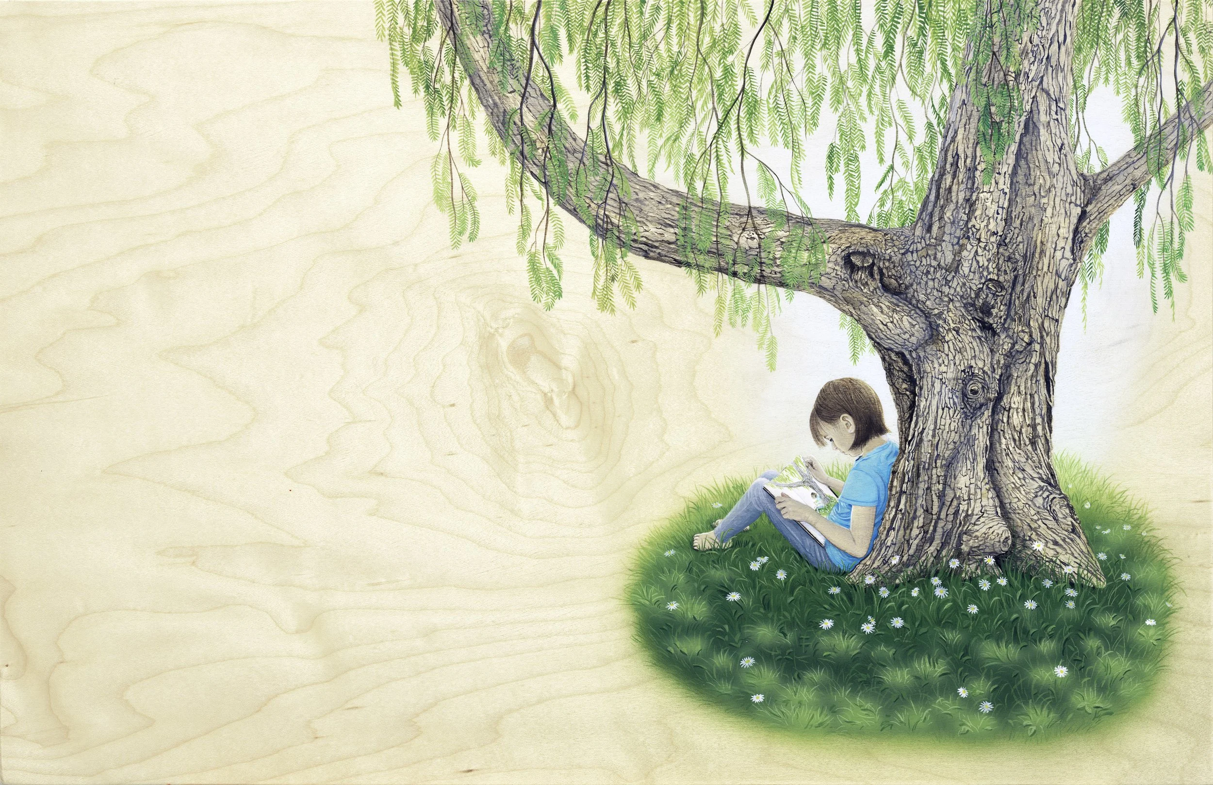 Weeping Willow Tree Painting