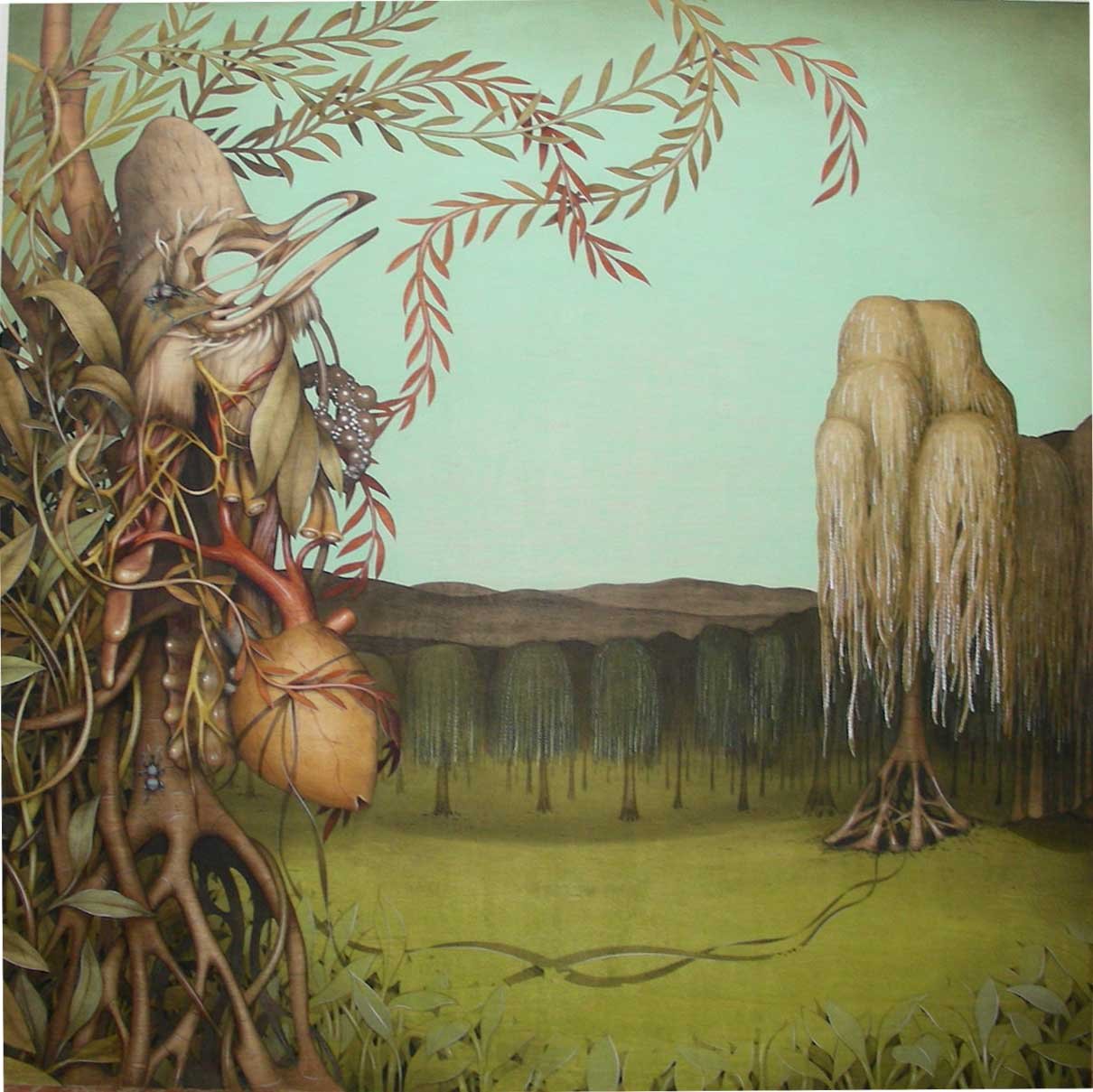 In the beginning, 47” x 47”, acrylic on maple panel, 2006