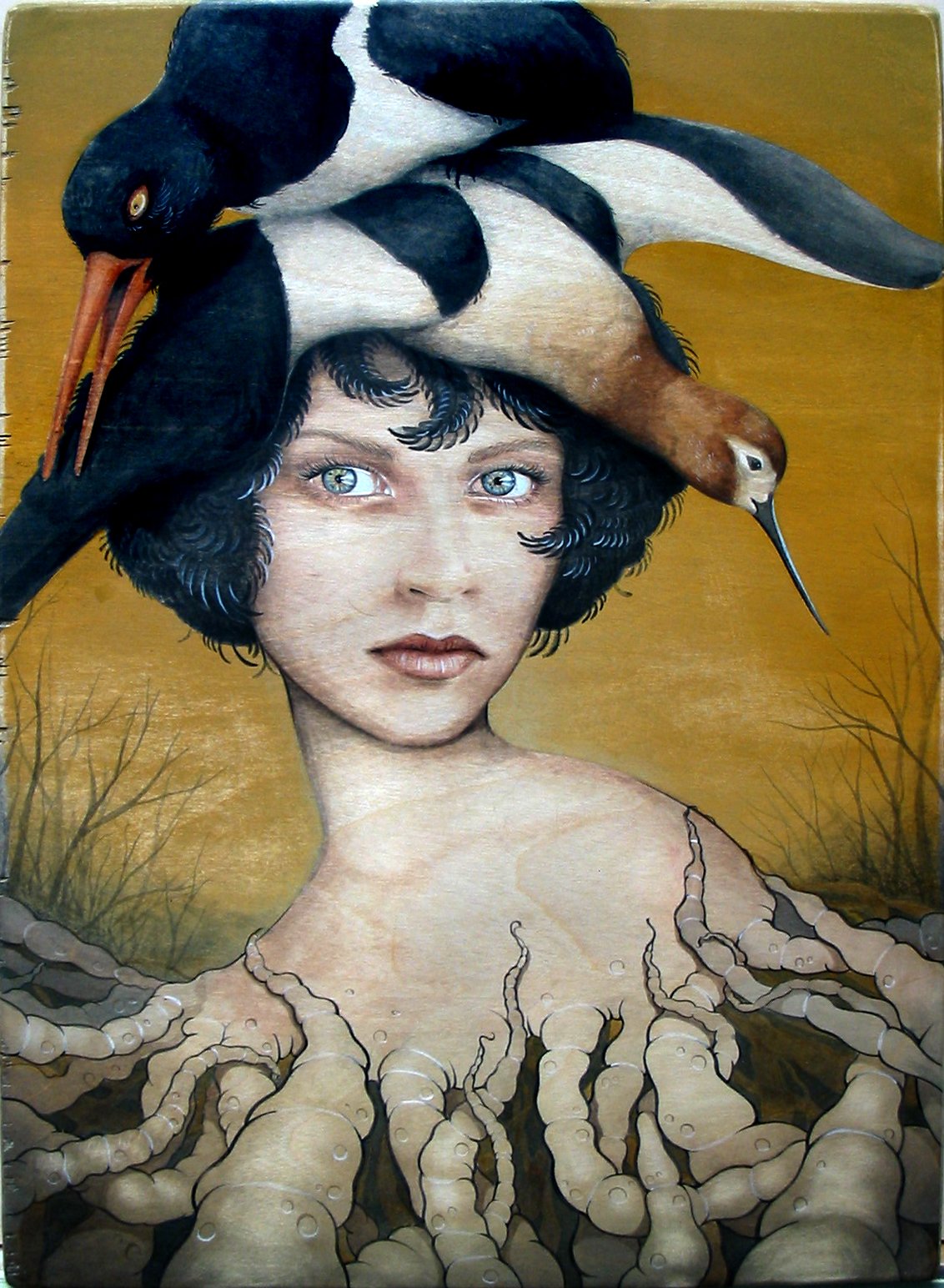 Mother, 12” x 16”, acrylic on maple panel, 2003