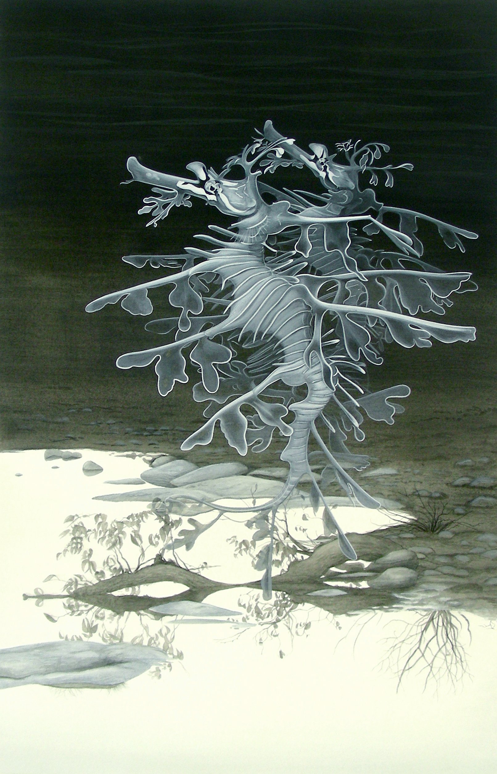       Unison, 24” x 18”, watercolor on paper, 2010